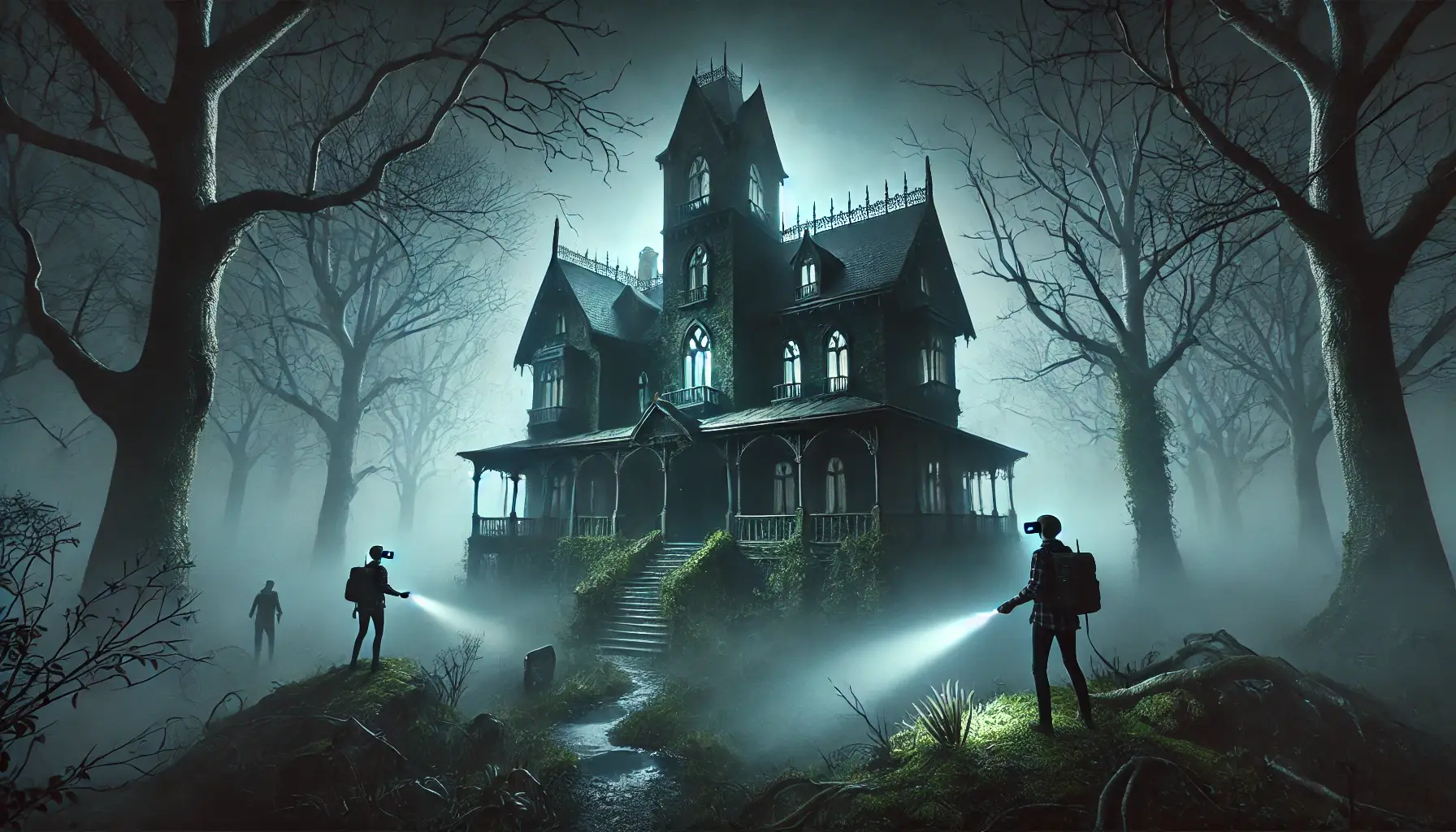 Escape the haunted mansion in Manor of Escape VR game at Zero Latency Jax